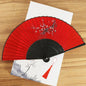 Hand Fan Foldable Silk Fan Noodles Bamboo Fan Bones Halloween Cosplay Prop Christmas Wedding Decoration Party Gifts Art Crafts
