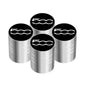 4-Pack Aluminum Alloy Tire Valve Stem Caps – Airtight Dustproof Wheel Valve Covers