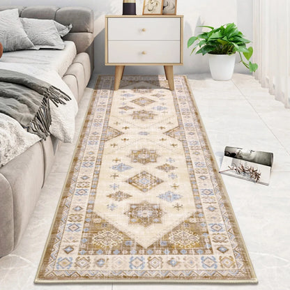 VIKAMA Bohemian Crystal Velvet Carpet Dirt Resistant And Easy To Care Hallway Full Carpeted Balcony Carpeted Home Decor