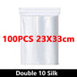100-Pack Heavy-Duty Clear Resealable Ziplock Bags – Small Plastic Storage Bags for Jewelry, Food & Crafts