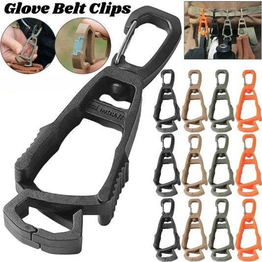 Anti-Drop Glove Clip Hanger, Portable Work Gloves Holder Belt Clamp for Construction & Outdoor