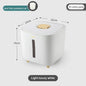 Airtight Pest-Proof Rice & Grain Storage Container — 5 kg / 10 kg (11 lb / 22 lb) Moisture-Proof Kitchen Bin with Double Silicone Seal, Pet Food Dispenser