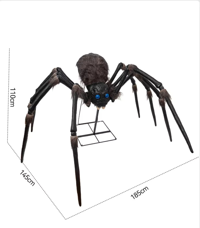 6.1 ft Animated Halloween Spider, Light-Up and Motion Activated