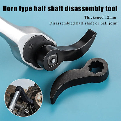Angle-Type Half Axle Disassembly Pry Bar Adapter – Open-End Wrench Compatible, Anti-Slip