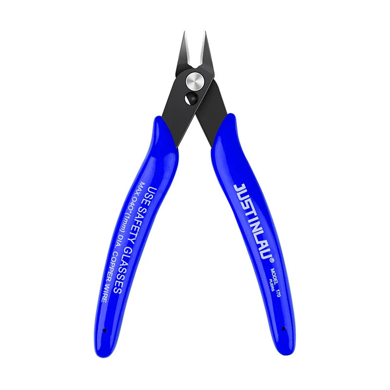 Mini Flush Cutters 1-Pack 125mm (4.9in) Carbon Steel Side-Cutting Pliers for Electronics, Jewelry & Model Making