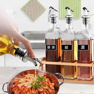 1/3/5-Pack Leak-Proof Oil Bottle Pourer Stopper – Locking Nozzle for Oil, Vinegar, Wine & Liquor