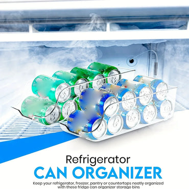 Can Dispenser Refrigerator Organizer - Soda Can Storage for Kitchen and Freezer