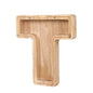 26-Letter Wooden Piggy Bank A-Z Alphabet Coin Money Box Kids Savings Jar Desktop Decor Gift