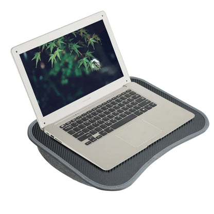 Portable Foam-Filled Lap Desk Pillow for Laptop & Tablet — Bed and Sofa Computer Table with Handle