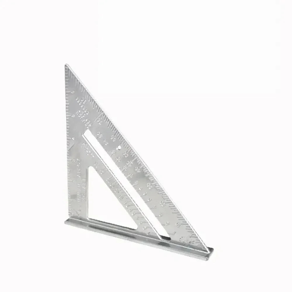 7-Inch (178 mm) Aluminum Speed Square with Inch/Metric Scales — Precision Carpentry & Woodworking Tool