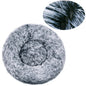 Round Plush Pet Bed, Washable Cozy Dog & Cat Sofa, Winter Warm, Multiple Sizes 16–35 in (40–90 cm)