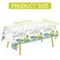 Dinosaur Birthday Disposable Tablecloth Birthday Party Decoration Kids Boy Baby Shower Jungle Dino Party Table Cover Supplies
