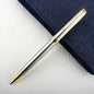 Luxury Metal Rollerball Pen 0.7mm Blue Ink - Gold Steel Signature Pen for Office & School