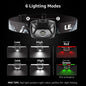 6 Modes Usb Rechargeable Headlamp IPX4 Waterproof Headlight Flashlights LED Head Lamp With Red Green Light For Outdoor Fishing