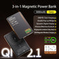 Qi 2.1 Magnetic Power Bank 3-in-1 Wireless Fast Charger 5000/10000mAh for iPhone, Apple Watch and AirPods, 15W Magnetic Wireless & 20W PD Portable Battery