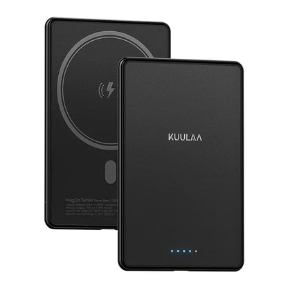 Thin Magnetic 5000mAh Wireless Power Bank 20W Fast Charging MagSafe-Compatible Portable Battery
