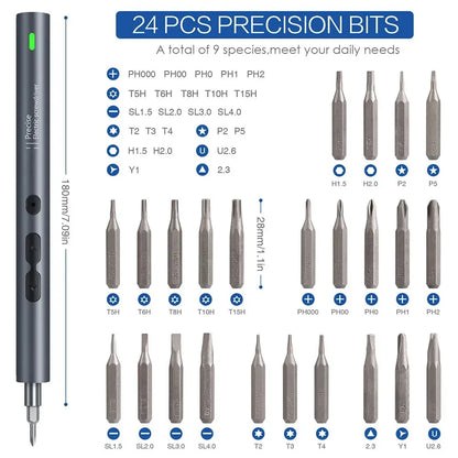 Rechargeable Electric Precision Screwdriver 62-in-1 Kit – Wireless Mini Magnetic Bits for Mobile & Electronics Repair
