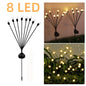 6/8/10 LED Solar Powered Garden Lights Firefly Lights Outdoor Waterproof Vibrant Swaying Lights for Patio Pathway Decoration