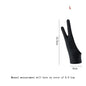 Two-Finger Drawing Glove for Tablets — Left & Right Hand Anti-Fouling Touchscreen Glove