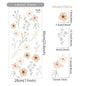 Boho Flowers Wall Stickers Child Watercolor Bedroom Living Room Home Decor Art Eco-frienly Removable Decals PVC Murals