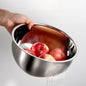 Kitchen Strainer, Stainless Steel Colander Rice Washer Vegetable Fruit Washing Bowls for Cleaning , Rice, and , Kitchen Tools