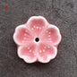 Cherry Blossom Ceramic Incense Burner Sakura Incense Stick Holder Aromatherapy Censer Home & Office Decor