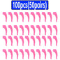 100-Pack Silicone Anti-Slip Eyeglass Ear Hooks Temple Tips – 33 x 10 mm (1.3 x 0.39 in)