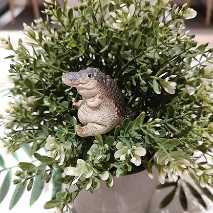 Crocodile Tea Pet Resin Ornament
