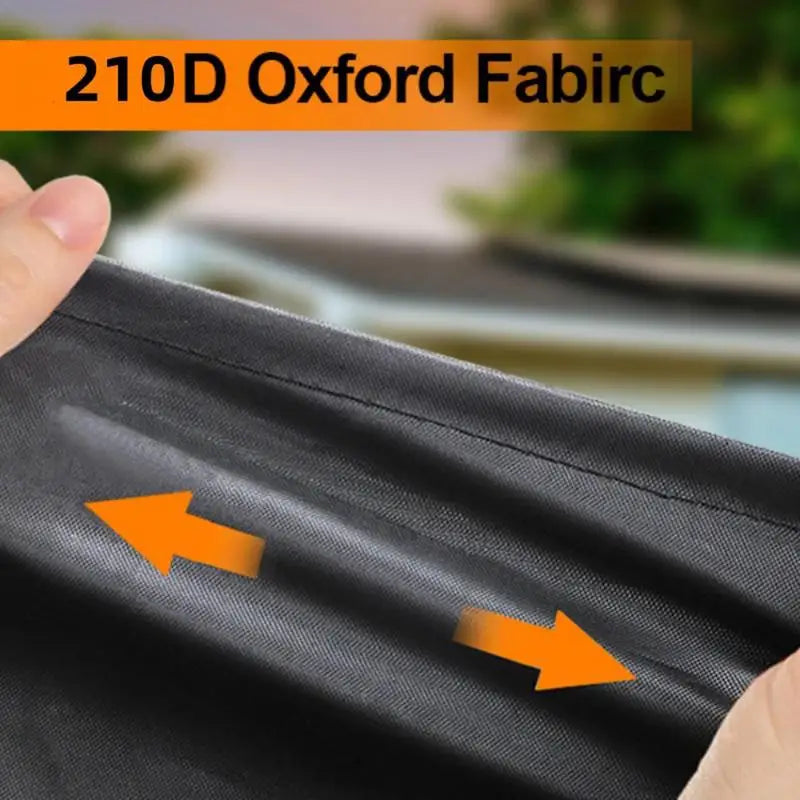 Waterproof Table Tennis Table Cover - 210D Oxford Cloth, Windproof Straps, Accessory Pocket, 65" x 28" x 68"