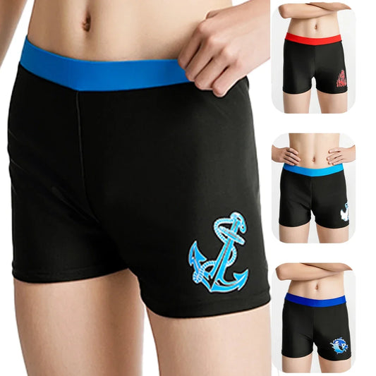 Boys Swim Trunks Kids Casual Beach Shorts Pants Dolphin Coconut Tree