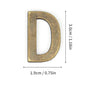 Metal Self Adhesive House Number English Alphabet Letters for Apartment Room Door Plate Table Mailbox Number Stickers 3*2cm