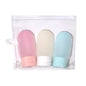 Refillable Silicone Travel Bottle Set - 30ml (1oz) & 60ml (2oz) Soft Squeeze Shampoo Lotion Containers Portable Travel Kit