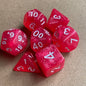 7-Piece Acrylic Polyhedral Dice Set for DnD & Tabletop RPG — d4 d6 d8 d10 d10 d12 d20