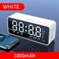 Portable Bluetooth Alarm Clock Speaker, FM Radio, TF Card & AUX, Mini Wireless Subwoofer Sound Box