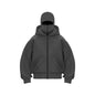 Men’s & Women’s Sports Hoodie with Built-In Mask – Fleece Zip-Up Plus Size Casual Sweatshirt for Autumn & Winter
