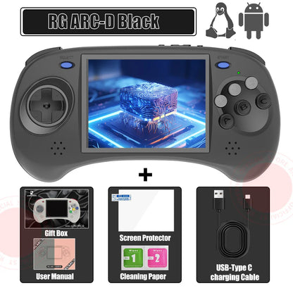 4.0-Inch Retro Handheld Game Console, 640x480 IPS Screen, RK3566 Linux Emulator, 3500mAh, HDMI, WiFi & Bluetooth