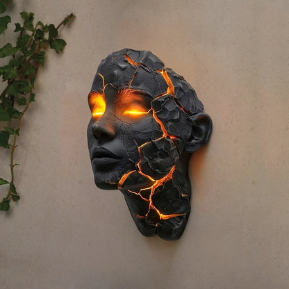 Pink Halloween Cracked Soul LED Wall Light