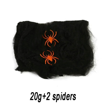 Cotton Spider Web Halloween Decoration - 6 Colors