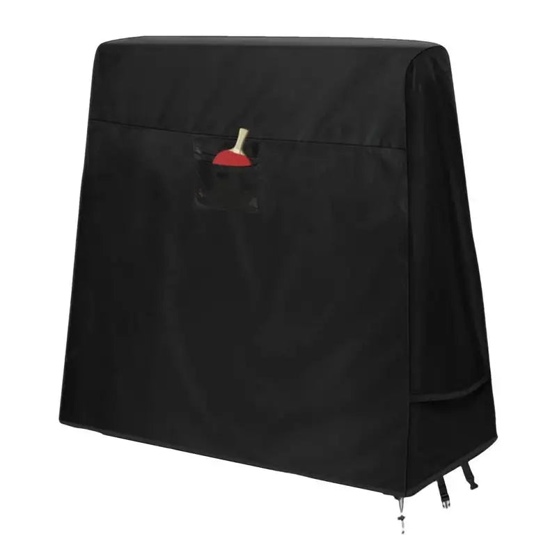 Waterproof Table Tennis Table Cover - 210D Oxford Cloth, Windproof Straps, Accessory Pocket, 65" x 28" x 68"