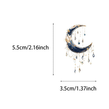 50/100PCS Creative Fantasy Galaxy High Beauty Ins Style Atmosphere Stickers Envelope Sealing Stickers Waterproof Sticker