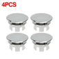 Sink Overflow Ring Cover 1/2/4-Pack Plastic Basin Overflow Hole Trim for Bathroom and Kitchen - Fits 22-24mm & 47-48mm Apertures