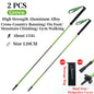 Foldable Quick-Lock 4-Section Trekking Poles Pair – 7075 Aluminum Adjustable 110/120 cm (43.3/47.2 in) EVA Grip Tungsten-Cobalt Tips