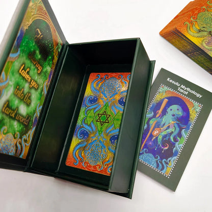Third Generation Kesuru Gold Foil Tarot 3D Visual Effects Divination Cards With Laser Technology In Beautiful Gift Box