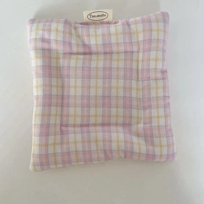 Korean Cotton Coaster Key Storage Jewellery Mat Double-sided Thickened Fabric Sweet Drawstring Portable Accessories  Cafe