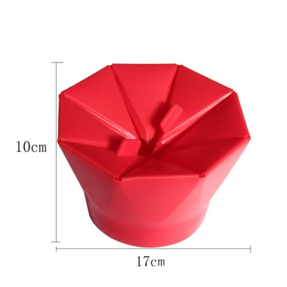 Foldable Silicone Microwave Popcorn Bowl – Heat-Resistant, Dishwasher Safe DIY Popcorn Maker