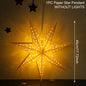 30-75cm Hollow Star Hanging Pendant Eid Mubarak Christmas Ramadan Decoration 2024 Islamic Muslim Party Decor Ramadan Kareem Gift