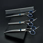 Professional Dog Grooming Scissors Set - 6" (15.2 cm) & 7" (17.8 cm) Stainless Steel Thinning & Curved Pet Shears