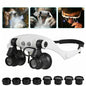 Headband Magnifier Glasses with LED Light – 10X/15X/20X/25X Jeweler Loupe for Watch & Jewelry Repair