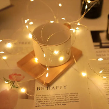 USB 5M (16.4 ft) Silver Wire Fairy Lights – 50 LED Waterproof USB String Lights for Christmas Wedding Party