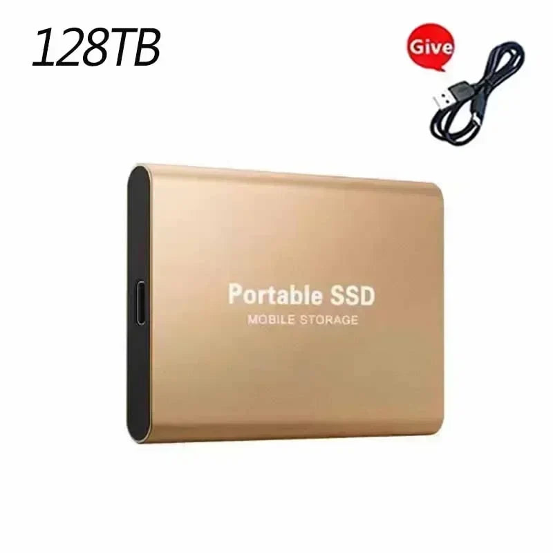 External Hard Drive High Speed Hard Disk 256TB USB3.1 Portable 128TB for Pc/Laptop/Mac/Phone Solid State Disk